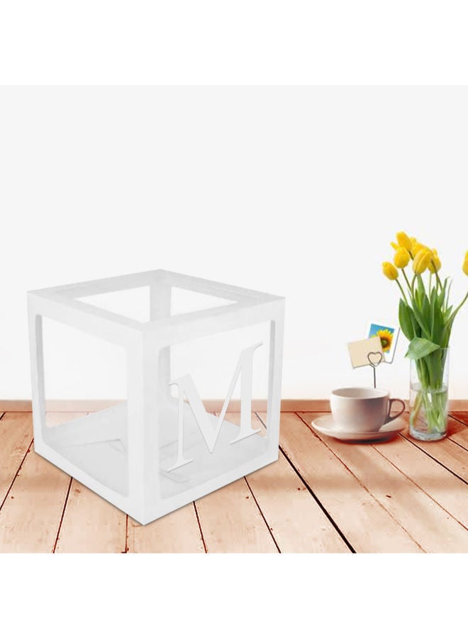 NIBEMINENT Letter M Transparent Balloon Decoration Box 30 x 30centimeter - Image 4