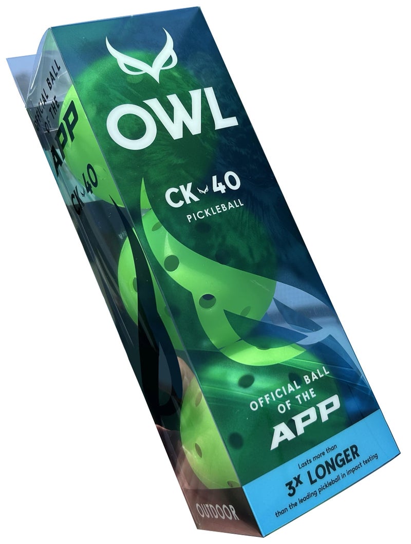 OWL Sport PICKLEBALLS â€“ 3 Pack | Official Ball of APP Tour | USAPA Pro Tournament Approved