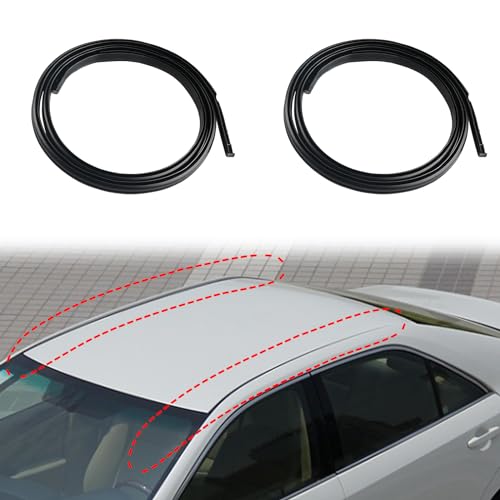 JDMON Roof Drip Molding Strips Weatherstrip Compatible with 20122017 Toyota Camry Replace 7555606080 7555506080 Left and Right 2 PCS - Image 1