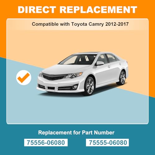 JDMON Roof Drip Molding Strips Weatherstrip Compatible with 20122017 Toyota Camry Replace 7555606080 7555506080 Left and Right 2 PCS - Image 3