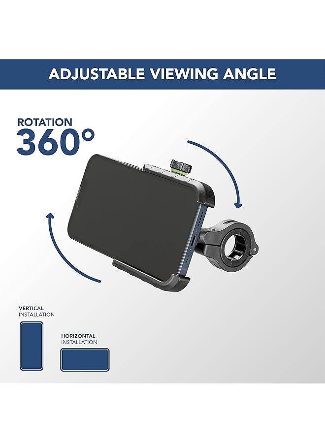 سيلولار لاين حامل دراجة نارية من الألومنيوم باللون الأسود - Image 4