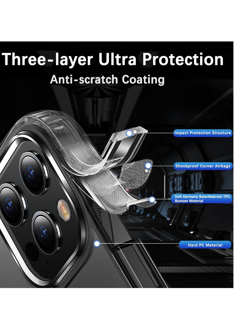 BORTONY iPhone 16 Pro Case 6.3 inch Compatible with MagSafe Support Wireless Charging iPhone 16 Pro Cover Anti Scratch Protective Case for Apple iPhone 16 Pro - Image 4