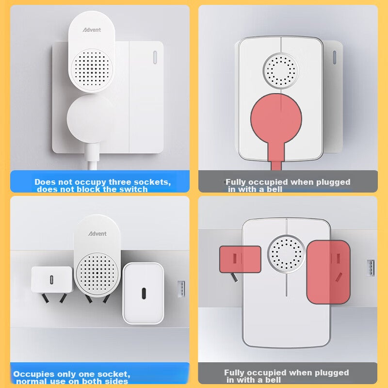 JD Jing Zao Advent Doorbell, No Battery Required, Self-Powered Wireless Doorbell, Waterproof Home Call Button FL-313 - Image 5