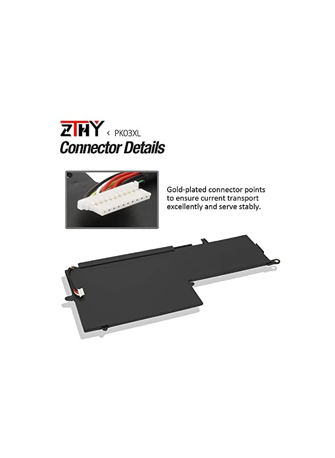 ZTHY 56Wh Pk03Xl Laptop Battery For Hp Spectre X360 13-4101Dx 13-4102Dx 13-4103Dx 13-4105Dx 13-4100Dx 13-4110Dx 13-4001Dx 13-4002Dx 13-4005Dx 13-4116Dx 13-4197Dx 13-4125Nr 13-4195Nr Hstnn-Db6S - Image 4