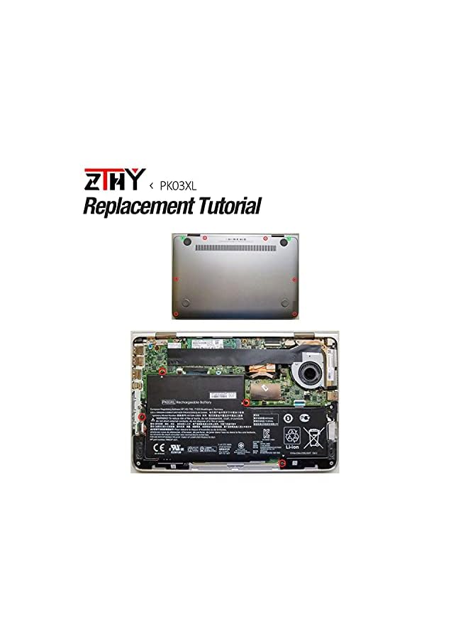 ZTHY 56Wh Pk03Xl Laptop Battery For Hp Spectre X360 13-4101Dx 13-4102Dx 13-4103Dx 13-4105Dx 13-4100Dx 13-4110Dx 13-4001Dx 13-4002Dx 13-4005Dx 13-4116Dx 13-4197Dx 13-4125Nr 13-4195Nr Hstnn-Db6S - Image 5