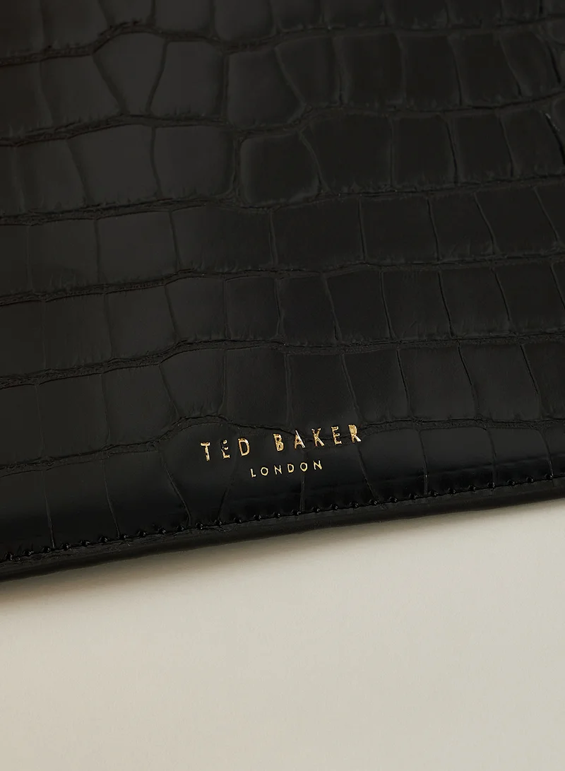 Ted Baker Kelliii Imitation Croc Pouch And Passport Case