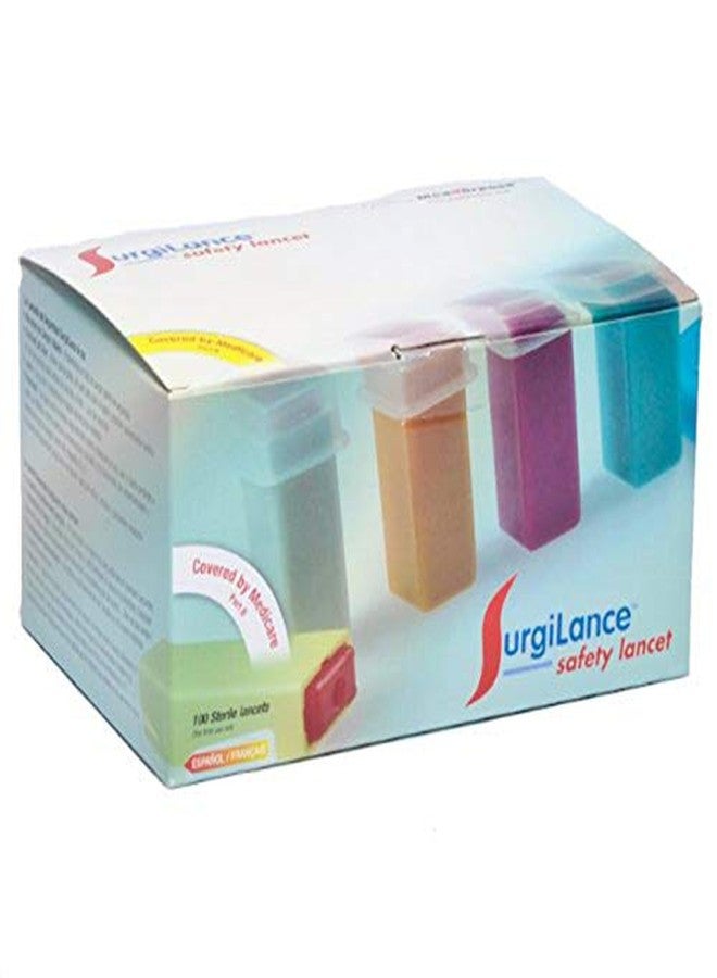 MediPurpose SurgiLance Needle Safety Lancet, 2.2mm, Orange, 100/Bx_AB - Image 1