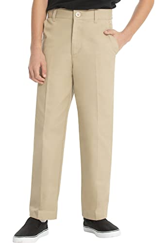 Classroom School Uniforms Big Boys Flat Front Pant, Khaki, 8 - Image 5