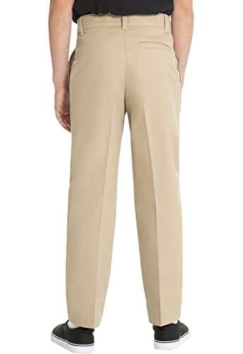 Classroom School Uniforms Big Boys Flat Front Pant, Khaki, 8 - Image 3