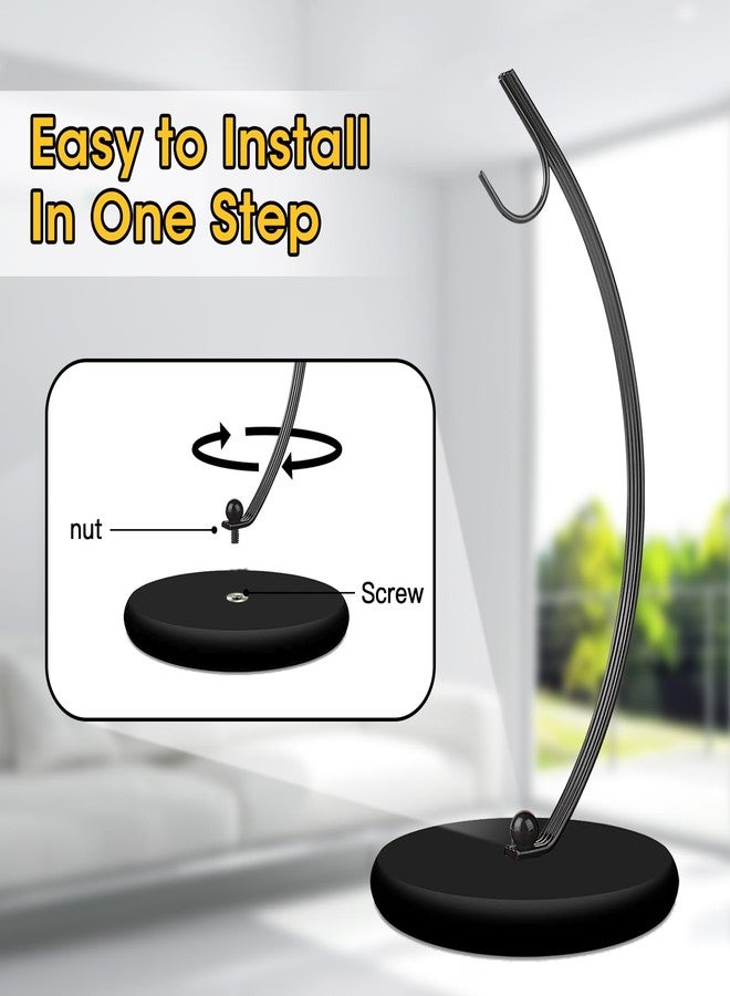 HOMKULA Banana Holder Stand - Hanging Hook Stands, Banana Hanger Hook Stand for Kitchen Counter (Modern, Full Black) - Image 5