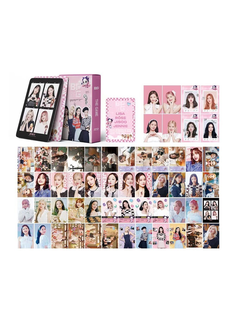 NIBEMINENT 55 قطعة كيبوب بلاك بينك ذا جيم بطاقات ليمو لهدايا مجموعة المعجبين - Image 1