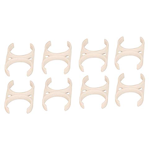 SHAPURE Plastic RO Water Purifier Clamps and Clips Compatible with All Water Purifier (X-Clamp 2.5 x 2.5 Inch, X-Clamp 2 x 2.5 Inch, C-Clamp 2.5 Inch, Pack of 12, White) - Image 3