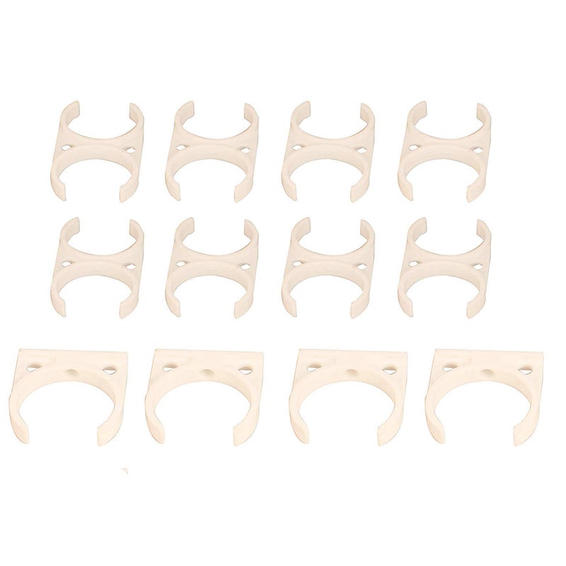SHAPURE Plastic RO Water Purifier Clamps and Clips Compatible with All Water Purifier (X-Clamp 2.5 x 2.5 Inch, X-Clamp 2 x 2.5 Inch, C-Clamp 2.5 Inch, Pack of 12, White) - Image 4