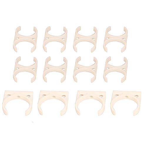 SHAPURE Plastic RO Water Purifier Clamps and Clips Compatible with All Water Purifier (X-Clamp 2.5 x 2.5 Inch, X-Clamp 2 x 2.5 Inch, C-Clamp 2.5 Inch, Pack of 12, White) - Image 1