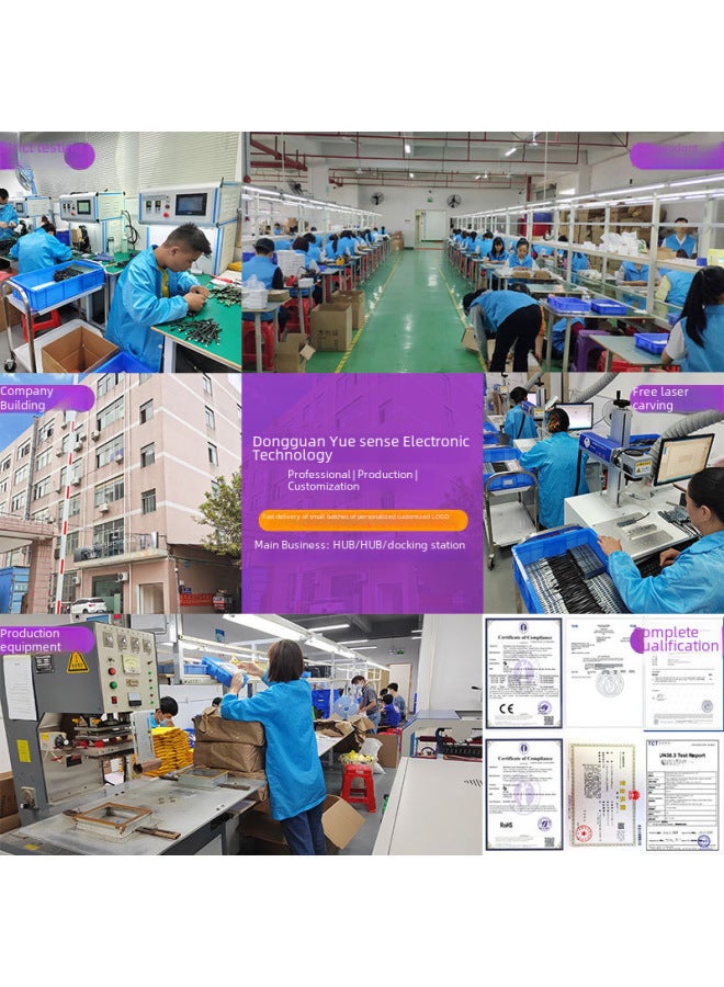 Neutral Usb Type C Docking Station Hub Seven-in-one Laptop Multi-interface Car One-to-four Hub Hub Hub - Image 2