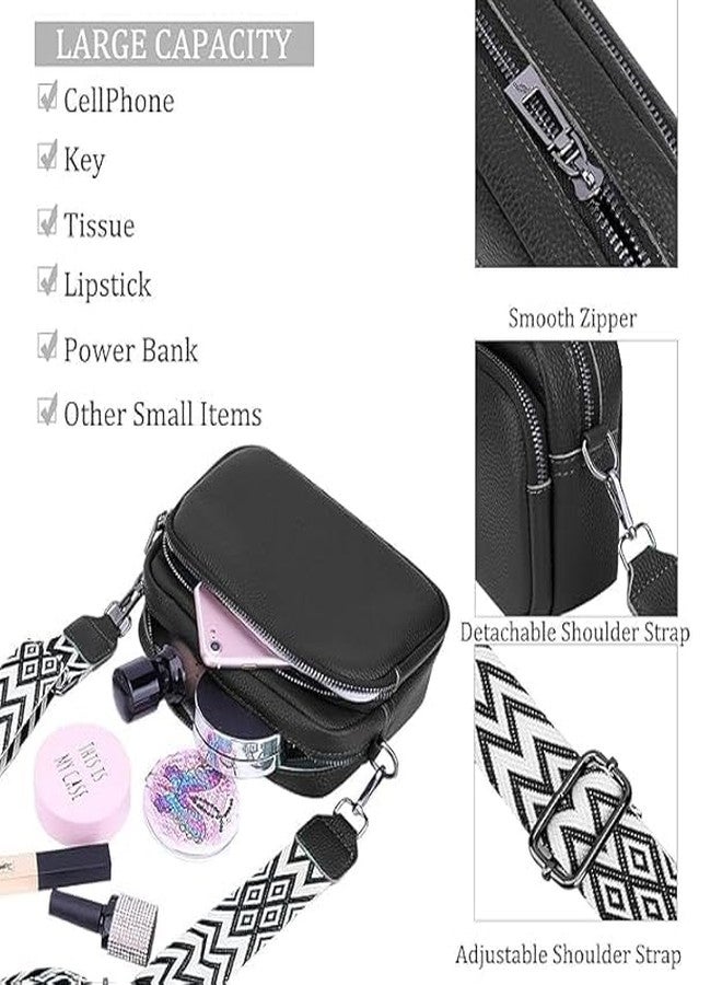 AKSUTI Women’s Crossbody Bag | Stylish PU Leather Sling Bag with Adjustable Strap & Smooth Zip | Trendy Shoulder Bag for Daily Use & Travel (Black) - Image 2