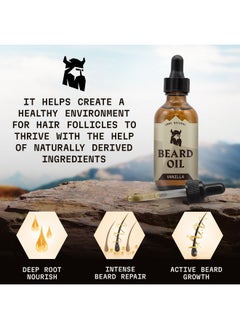 Striking Viking Striking Viking Vanilla Beard Oil for Men - Naturally Derived Conditioner with Argan & Jojoba Oils for Softening, Moisturizing and Growth (2 Oz)  - Image 4