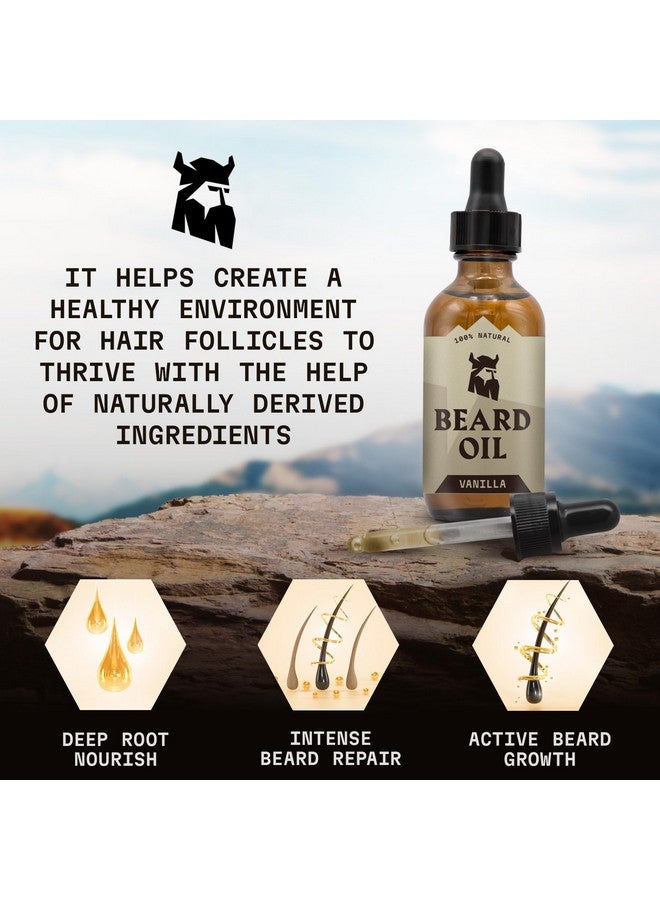 Striking Viking Striking Viking Vanilla Beard Oil for Men - Naturally Derived Conditioner with Argan & Jojoba Oils for Softening, Moisturizing and Growth (2 Oz) - Image 4