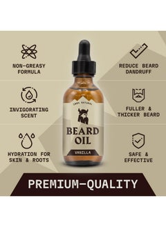 Striking Viking Striking Viking Vanilla Beard Oil for Men - Naturally Derived Conditioner with Argan & Jojoba Oils for Softening, Moisturizing and Growth (2 Oz)  - Image 5