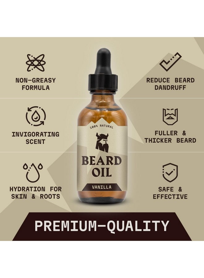 Striking Viking Striking Viking Vanilla Beard Oil for Men - Naturally Derived Conditioner with Argan & Jojoba Oils for Softening, Moisturizing and Growth (2 Oz) - Image 5
