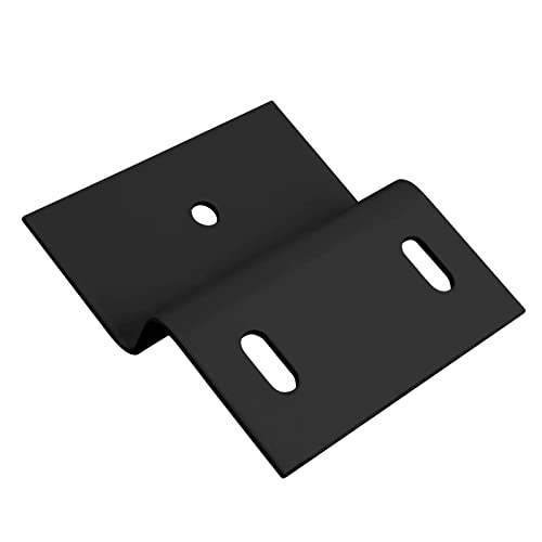 eoere 10 PCS Black Z Bracket Double Angle Channel Profile Corner Brace Mounting, Steel Furniture Support Connectors, Thickness 2 mm - Image 4