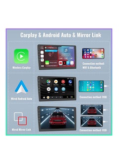 SHEZA STAR 9 Inch Android Screen For Car 4GB RAM 64GB Memory Support Apple Carplay Android Auto Full HD IPS Touch Screen Display built In Bluetooth USB Radio WiFi PlayStore Night Vision Camera included  - Image 3