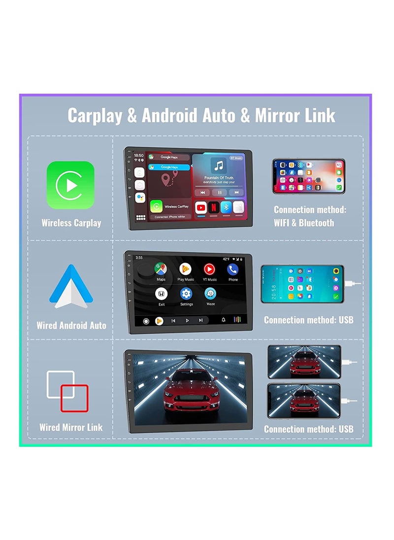 SHEZA STAR - 9 Inch Android Screen For Car 4GB RAM 64GB Memory Support Apple Carplay Android Auto Full HD IPS Touch Screen Display built In Bluetooth USB Radio WiFi PlayStore Night Vision Camera included - Image 1