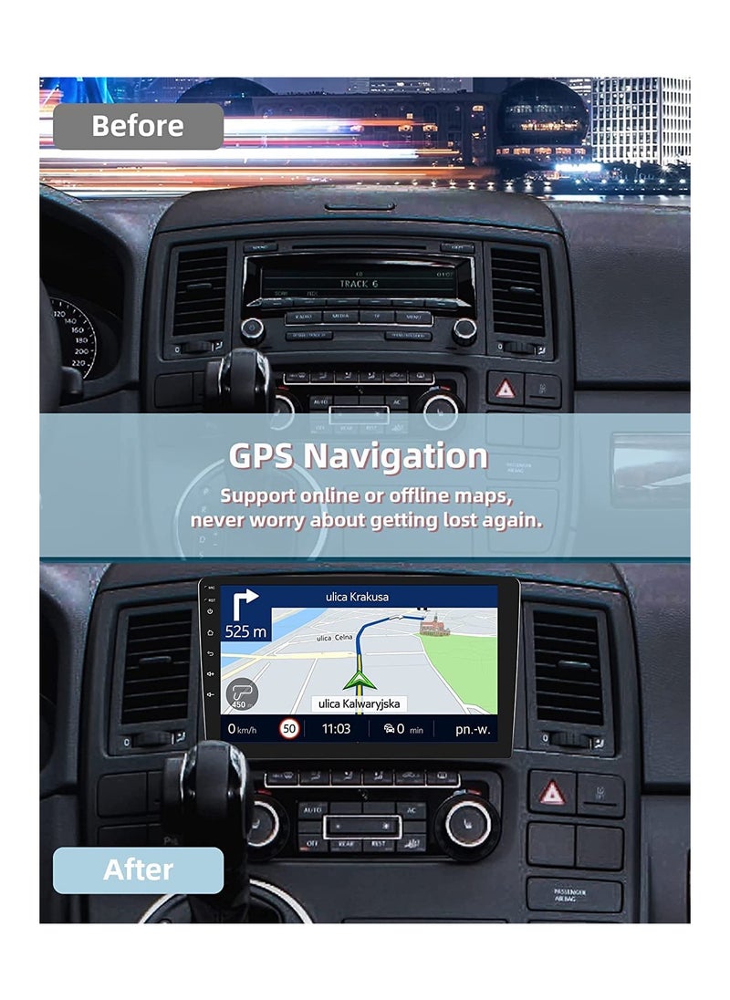 SHEZA STAR - 9 Inch Android Screen For Car 4GB RAM 64GB Memory Support Apple Carplay Android Auto Full HD IPS Touch Screen Display built In Bluetooth USB Radio WiFi PlayStore Night Vision Camera included - Image 1