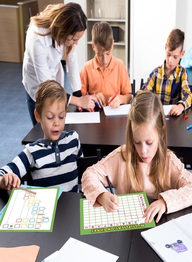 لوحة الضرب القابلة للمسح الجاف من سيونكير، مقاس 9 بوصات × 12 بوصة، لوحة ضرب مزدوجة الجوانب، أدوات رياضية، لوحة محمولة للأطفال والطلاب، مناسبة للفصول الدراسية والمنزل (الضرب) - Image 4