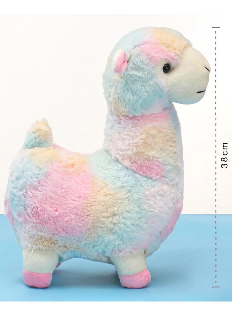 babyhug Babyhug Lama Soft Toy 38cm Multicolour - Plush Cuddly Animal for Kids 3+, Safe and Non-Toxic Material  - Image 3