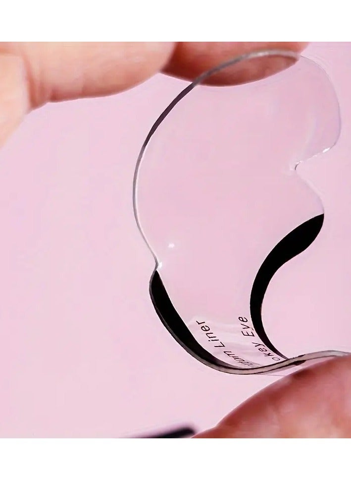 ORiTi 2 PCS Cat Eye Line Eyelash Baffle Aid Tool Grooming Thrush Card Eyebrow Card One Line Set Eyebrow Set - Image 2