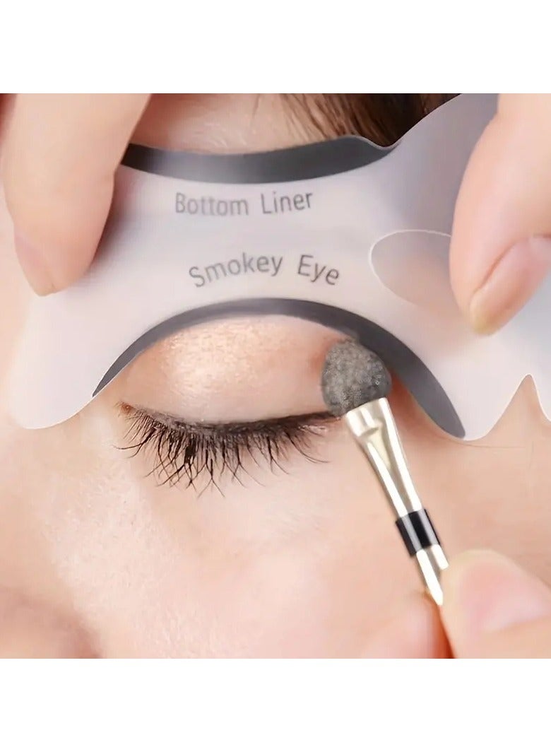 ORiTi 2 PCS Cat Eye Line Eyelash Baffle Aid Tool Grooming Thrush Card Eyebrow Card One Line Set Eyebrow Set - Image 4