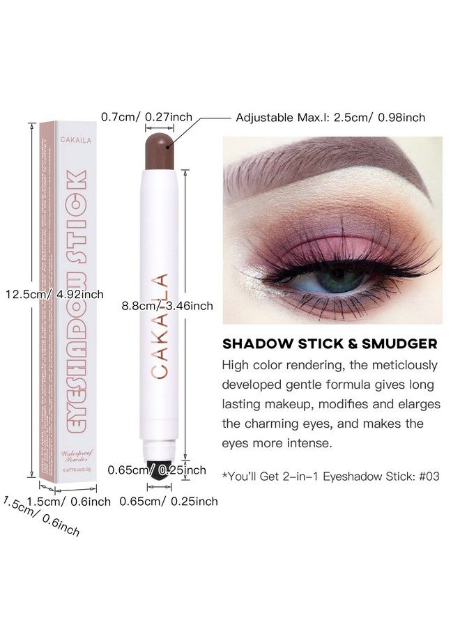 LOKFAR Cream Eyeshadow Stick, Waterproof Cream Eyeshadow Pen Rotatable Creamy Eye Shadow Pencil Crayon, Matte And Shimmer Eyeshadow Makeup Stick With Sponge Smudger (03 Matte Haze Purple) - Image 4