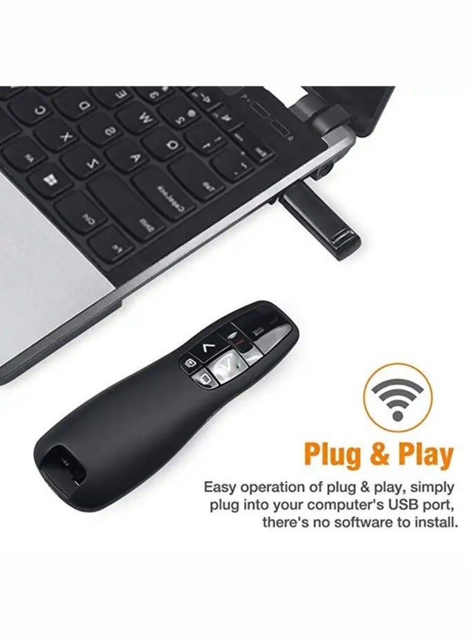 Generic - Wireless Presenter, Clicker for Laptop Presentations Remote, USB Wireless Presenter Remote, Power Point Remote Clicker for Computer/ Mac/ PPT/ Google Slide Advancer - Image 1