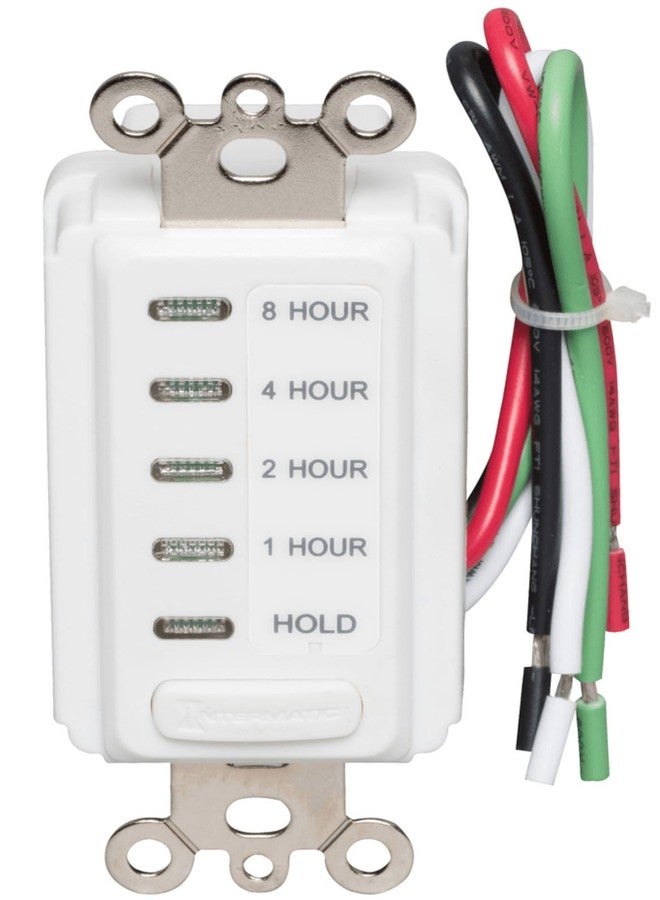 Intermatic Electronic Countdown Timer for Whole House Fans - EI220W-1-1/2/4/8 Hour with Hold Mode, SPST, 120 VAC, 60 Hz, 15 Amp, White - Image 2