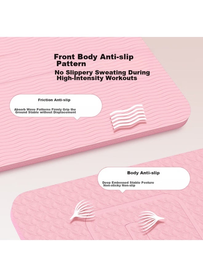 JD.com Jd Jingzao Double-sided Parent-child Yoga Mat, Large Size, Double-person Yoga Mat, Enlarged, Widened, Thickened, Fitness Mat, Parent-child Mat, Green - Image 3