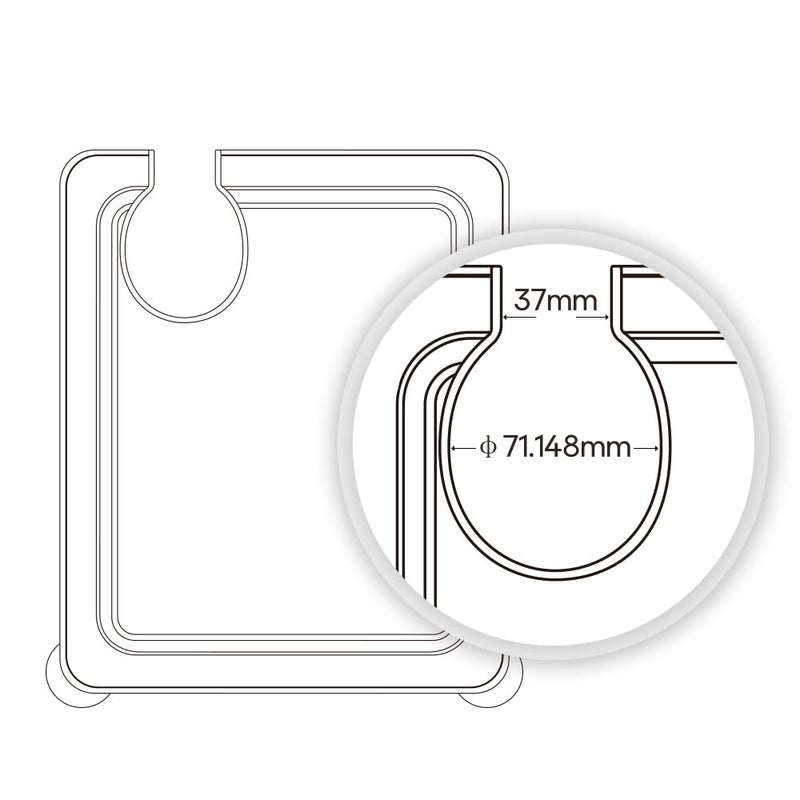 EVERIE Sous Vide Container with Universal Silicone Lid and Sous Vide Rack and Container Sleeve Compatible with Anova All Models,Breville Joule, Instant Pot Sous Vide Cooker (KIT-TY-GJ) - Image 2