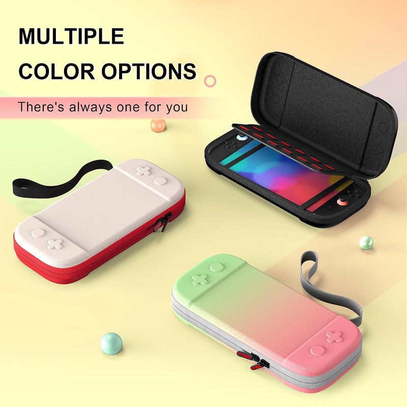 okcsc Portable Travel Carrying Case for Nintendo Switch 2, EVA Hard Shell Case Organizer for Switch 2, Full Surround Protection/Three Color Options/Lightweight Travel Case/With Game Card Slot, Black - Image 3