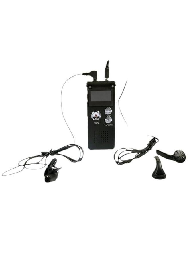 Digital Voice Recorder With MP3 Player OS0120 Black/Silver，Digital Voice Recorder 34GB Voice Recorder with Playback for Lectures - USB Rechargeable Dictaphone Upgraded Small Tape Recorder Device  - Image 5