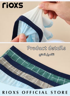 RIOXS Teen Boys 3 Pack Cotton Brief Underwear Set Printed Briefs Breathable Boxer Underwear For Kids 3-12 Years Comfortable Boys Underpants  - Image 5