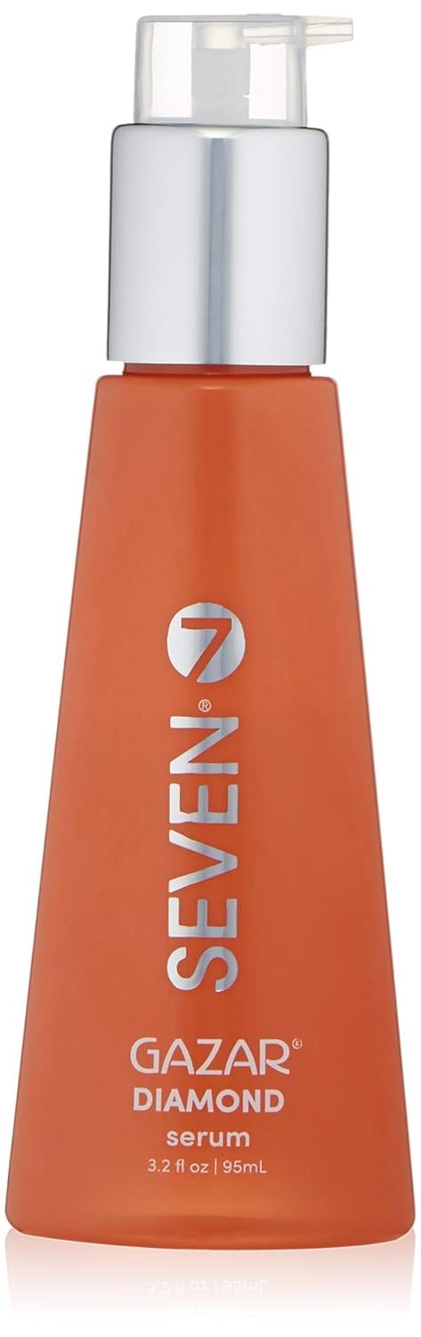 سيروم شعر غازار الماسي سبعة للعناية بالشعر المجعد والتالف مضاد للتجاعيد مع زيت جوز الهند وزيت المكاديميا يضيف حماية من الحرارة مصنوع في الولايات المتحدة 32 أونصة