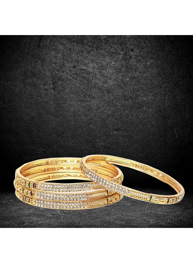 YouBella Precious Gold Plated Bangles for Women (2.6) - Image 5