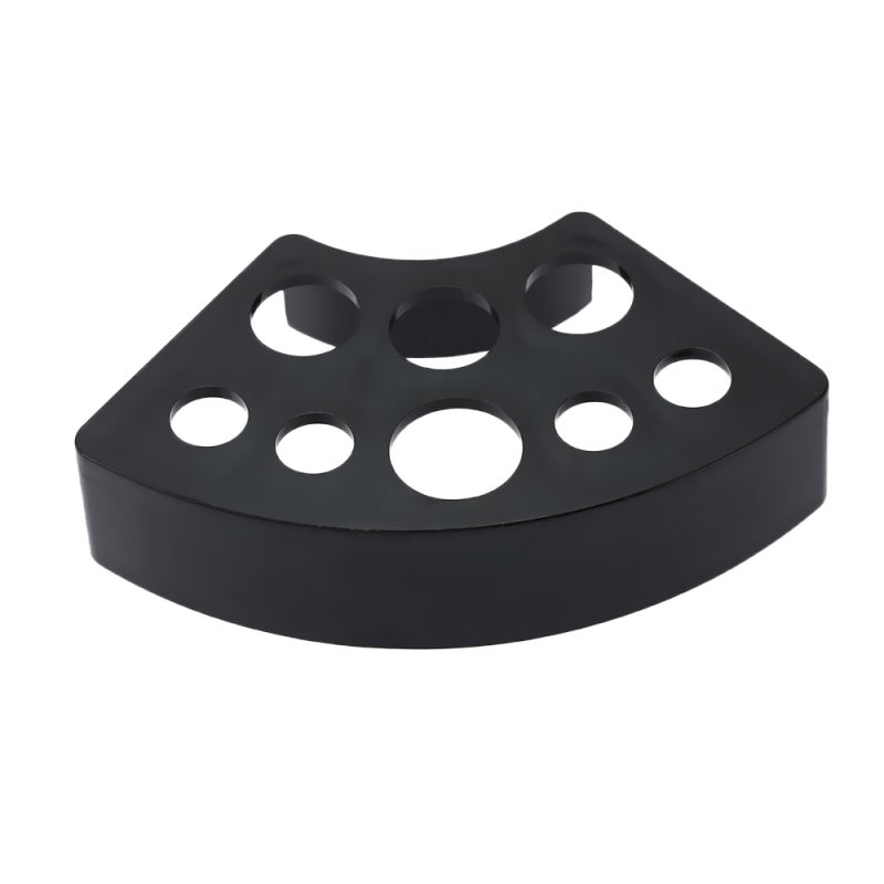 حامل الشعرات الوشمية: بلاستيك أسود متين - كأس للحبر الوشمي متعدد الاستخدامات مع 8 فتحات لأغطية الحبر، تصميم ضيق وخفيف الوزن، لفنانين الوشم المحترفين وتزيين المنزل - Image 5