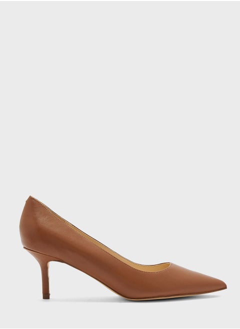 Pointed Toe Low Heel Pumps