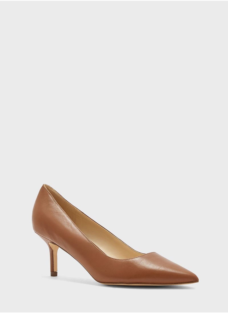 NINE WEST - Pointed Toe Low Heel Pumps - Image 1
