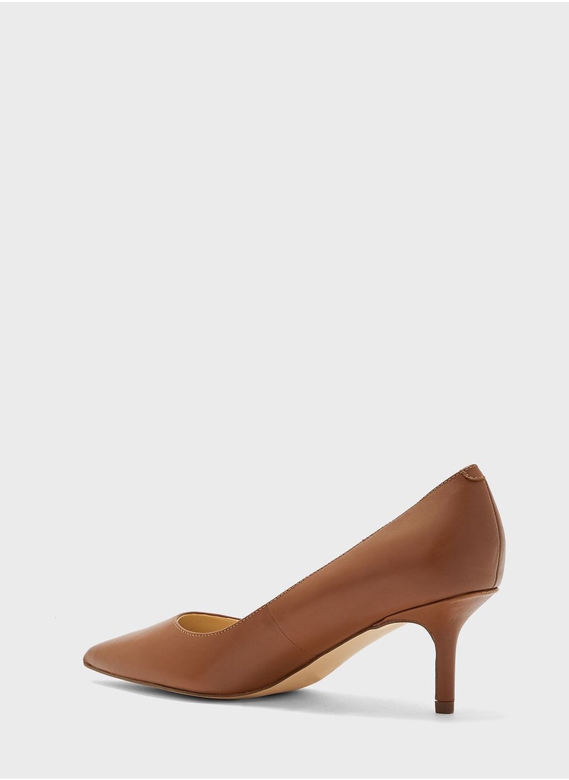 NINE WEST - Pointed Toe Low Heel Pumps - Image 1