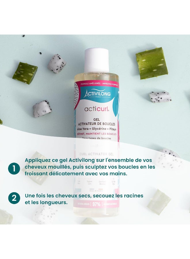 أكتيفيلونج جل اكتيكيرل كيرل اكتيفيتور من اكتيف لونج - لجميع أنواع التجعيدات - يحدد ويحافظ على - مكونات طبيعية 97% - صنع في فرنسا - 260 مل - Image 3