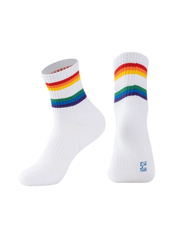Fashion Anti Slip Breathable Sports Socks Three Piece Set