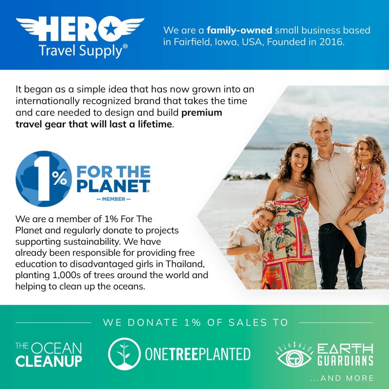 Hero Travel Supply قفل حقائب السفر من هيرو (عبوة من 2) معتمد من TSA، قفل برقم سري مكون من 4 أرقام للسفر، الحقائب، الخزائن، حقائب الظهر - Image 3