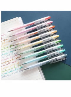 Y&D 9 Colors Retractable Gel Ink Pens with Grip +9 Refill, Assorted Ink, Smooth Writing Color for Drawing, Doodling Scrapbooks Journaling  - Image 3